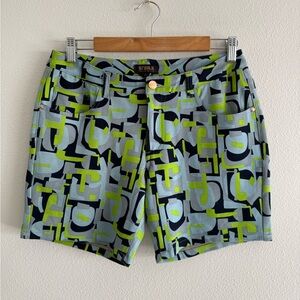 St33le limited edition print stretch knit shorts men’s Sz 30